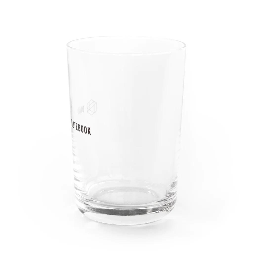 DIALOG NOTEBOOK FUN STOREのロゴ・ヨコ・黒 Water Glass :right