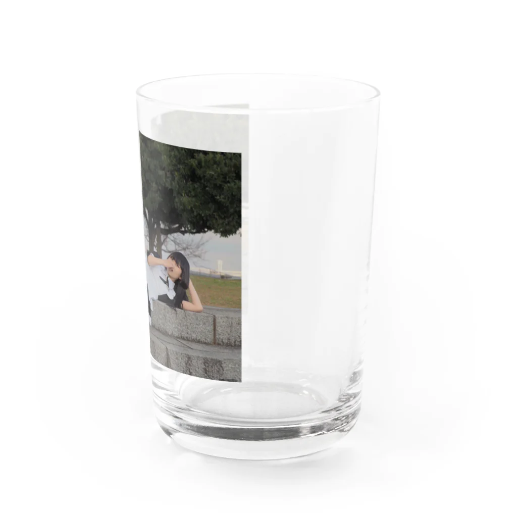 ねこねこまうまうのだらだらメイド Water Glass :right