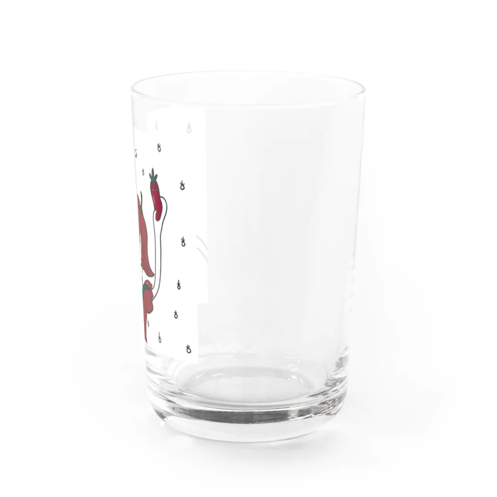 ほらをた娘🦈ྀི🎈のほらをた娘のトマトちゃん Water Glass :right