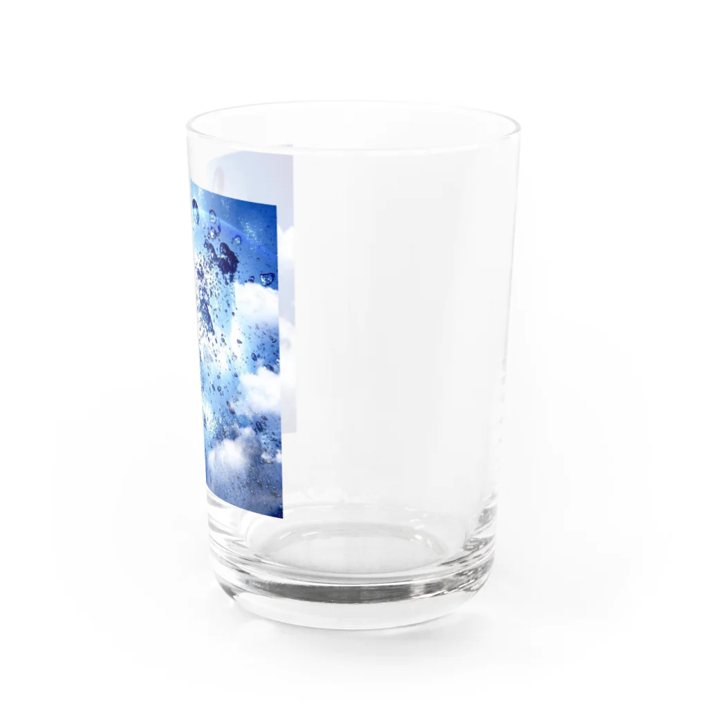 yuucanvasの宇宙アート･水の惑星 Water Glass :right