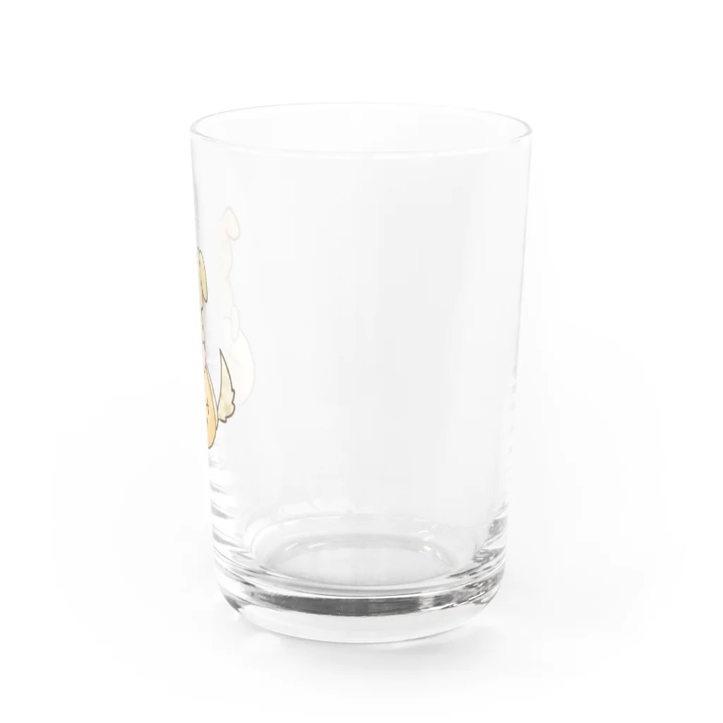 碧野屋のメロンパン×いぬ Water Glass :right