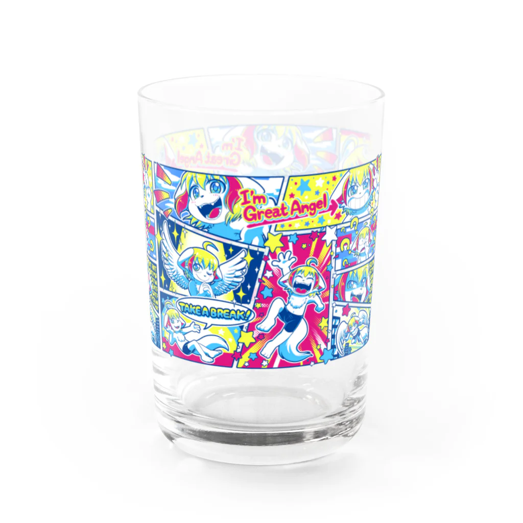 はせべーのトリックスター☆コミック風デザイン Water Glass :right