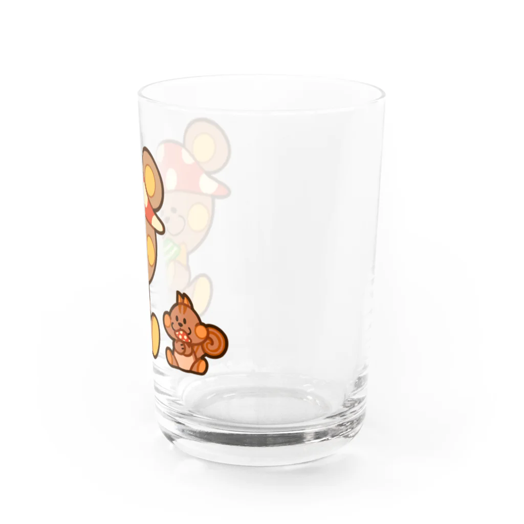 レタ(LETA)のぬいクマちゃんのキノコがり Water Glass :right