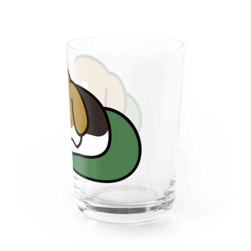 DECORのもちころワンコ　すやすや Water Glass :right