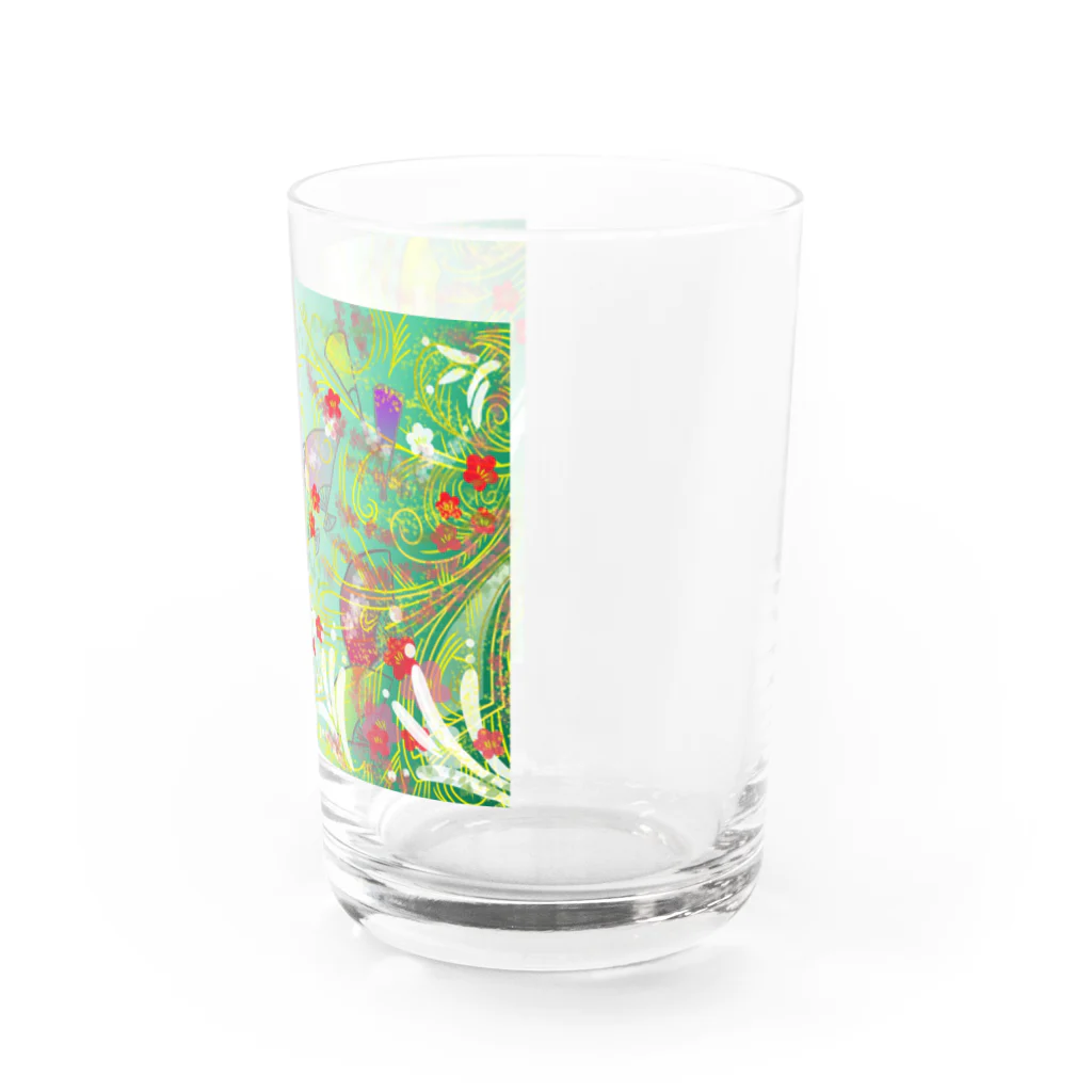 広ノ坂　瀬央の絢爛扇子模様 Water Glass :right