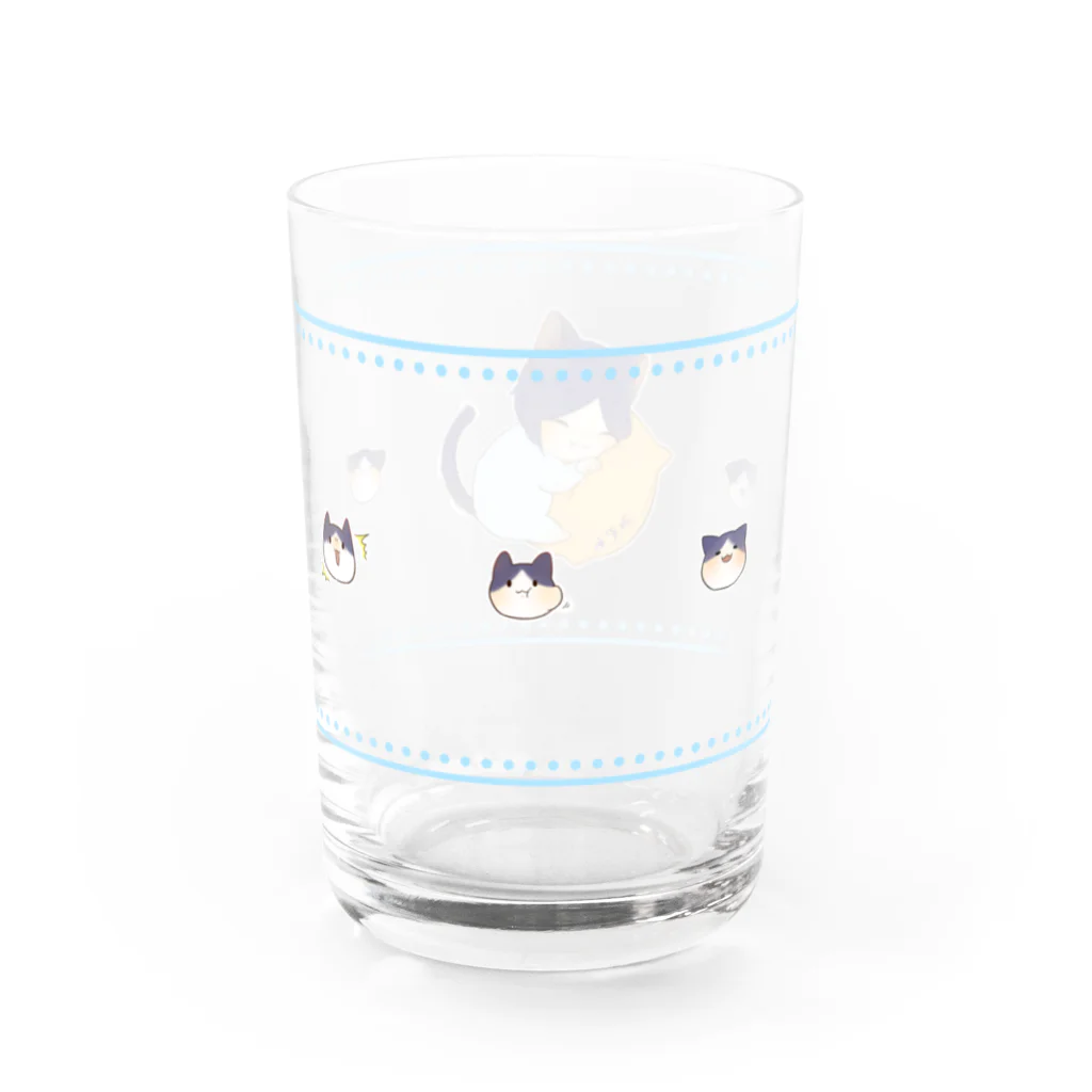 みぞれのばぶねこぐらすこっぷ(水色) Water Glass :right