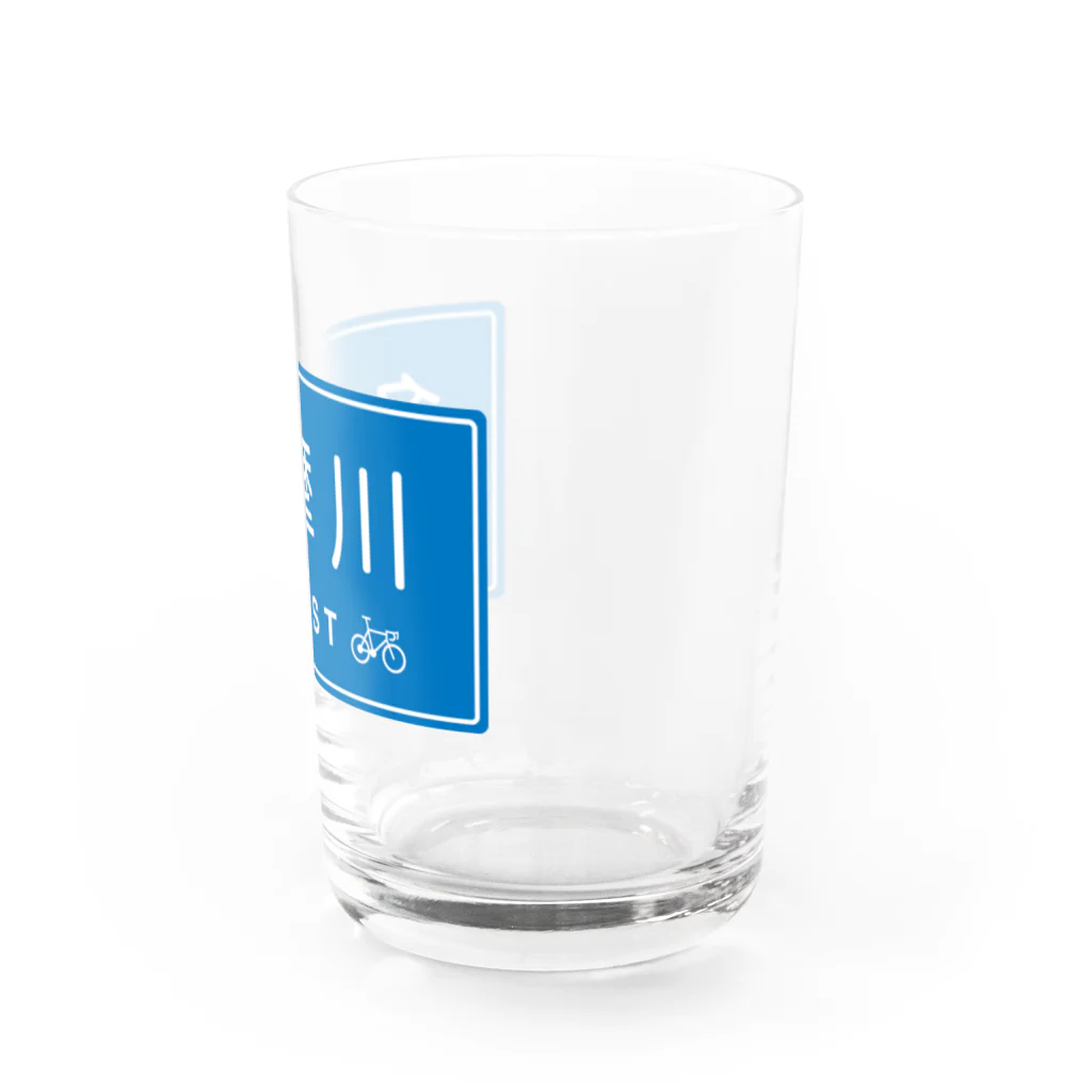 茶玄豆麦商店 with Bongole cycling Teamの多摩川CYCLIST ver1.2 Water Glass :right