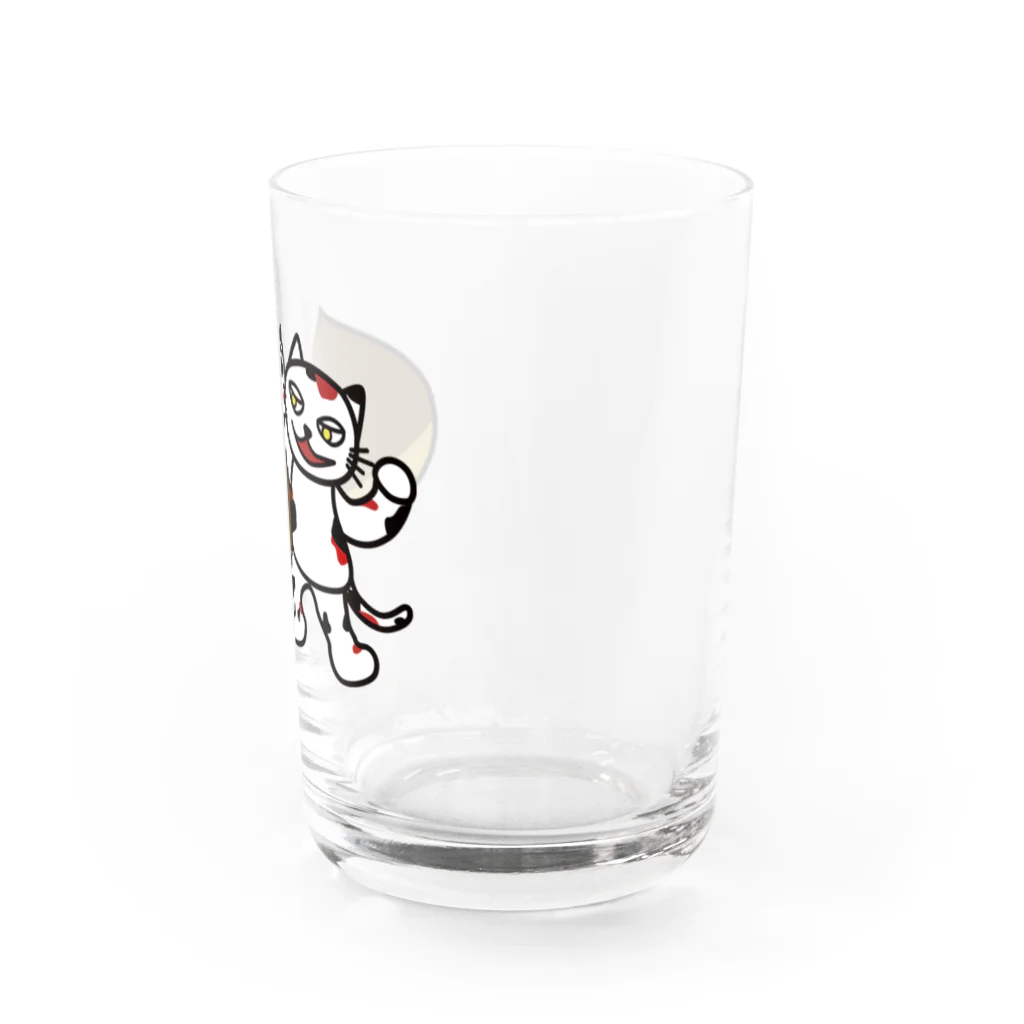 ナウい6Tショップの【前田デザイン室 ニャン-T プロジェクト】クリエイティブじゃみぃ Water Glass :right