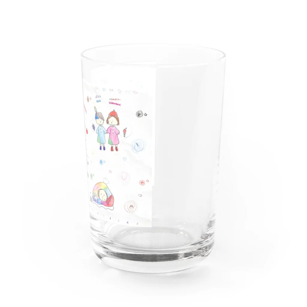 ヤマラ９のクランベリーとからすどりのクリスマス Water Glass :right