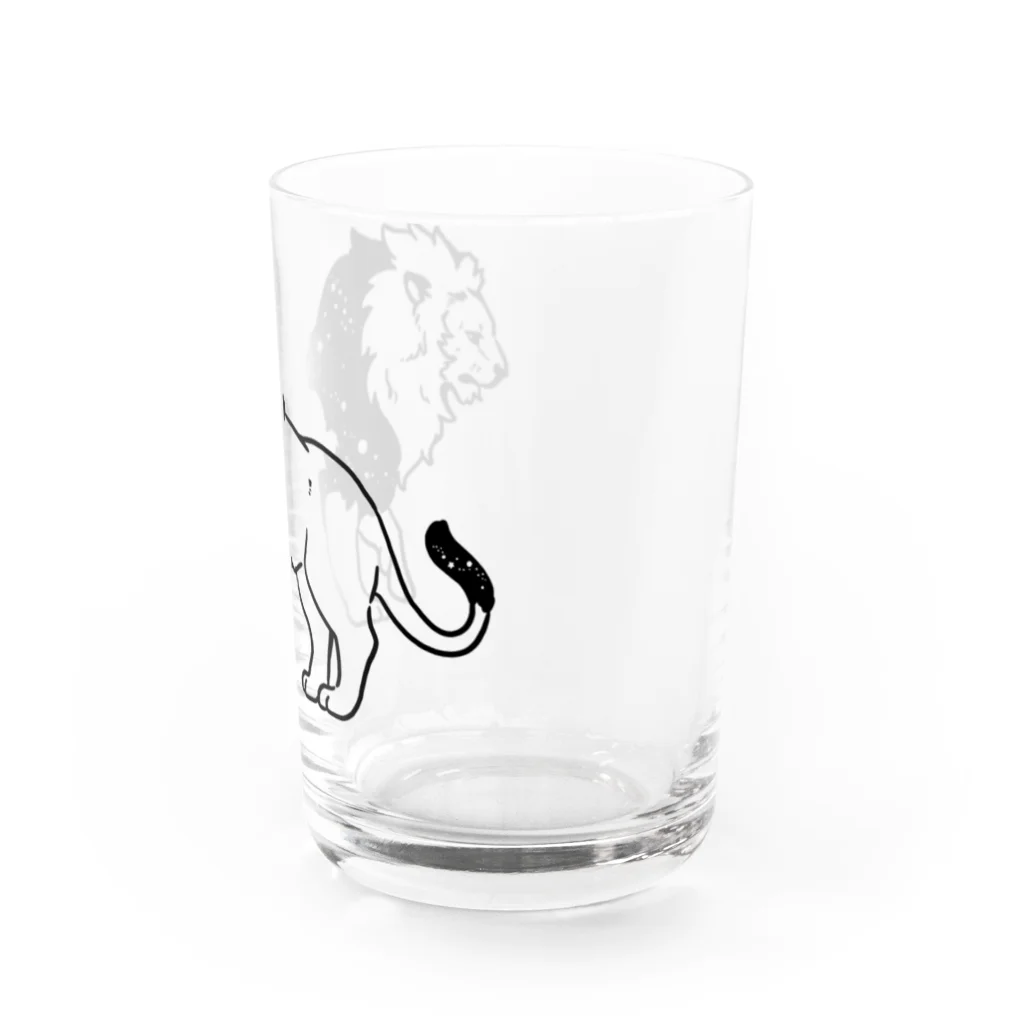Belkaのライオン Water Glass :right