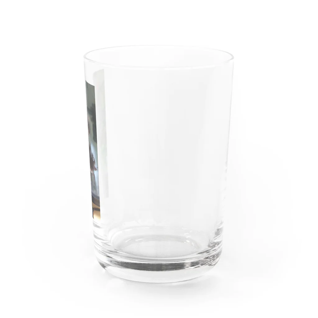 sorasora-のウーパールーパー　仲良しコンビ Water Glass :right