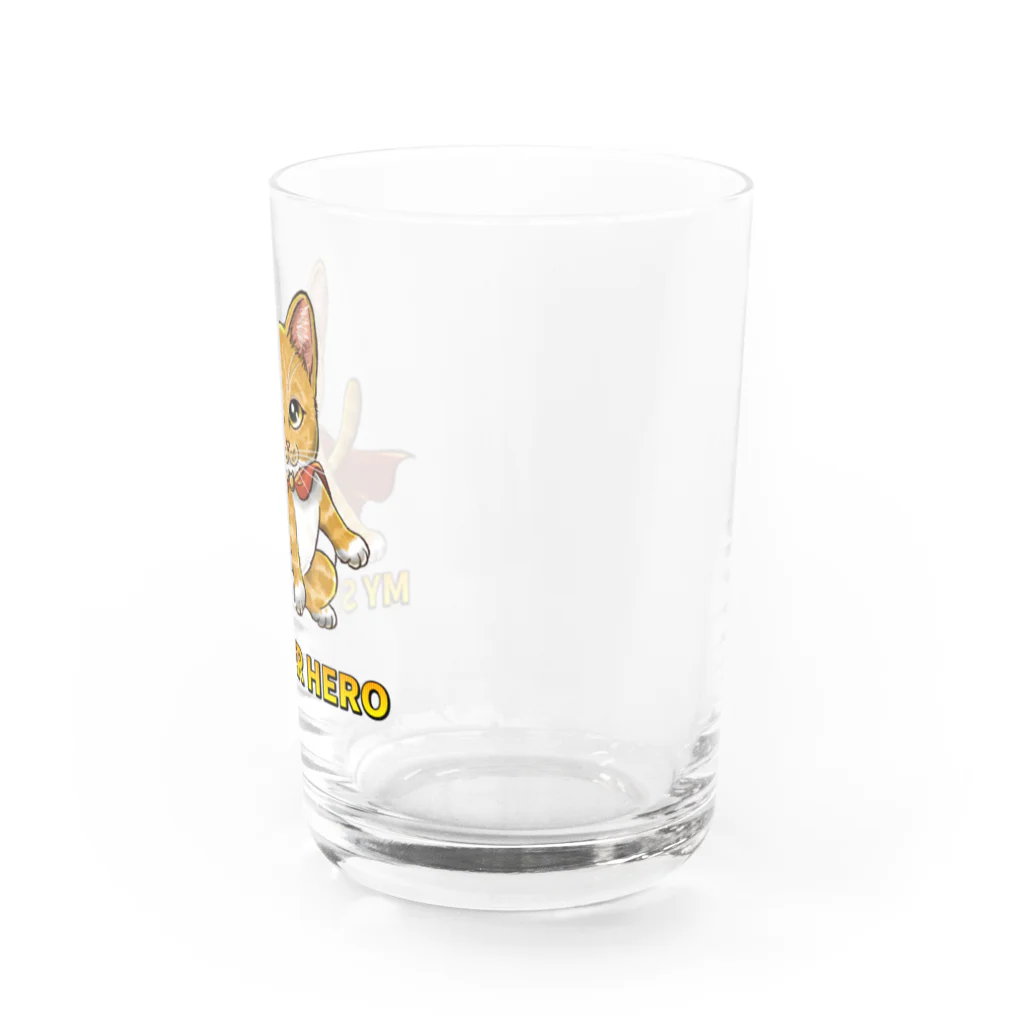 縁-yukari-のMY SUPER HERO Water Glass :right