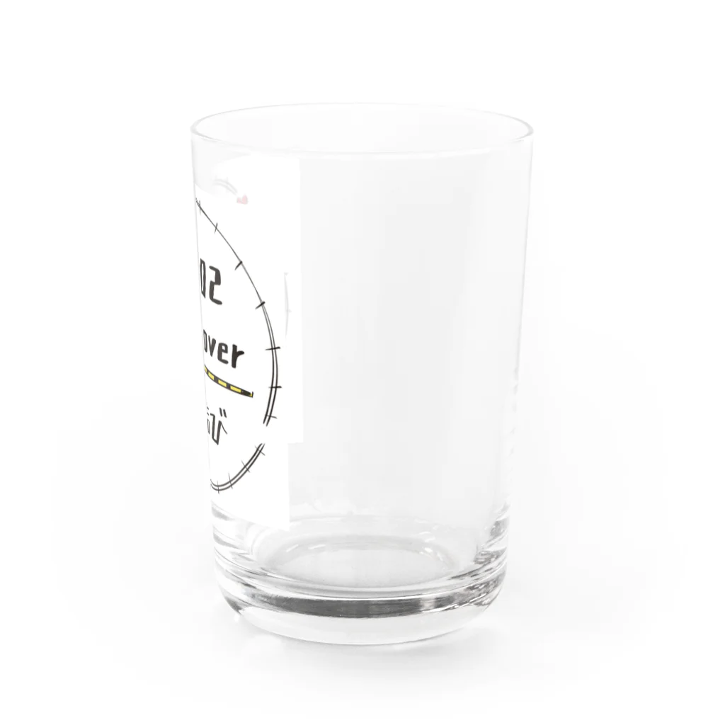 尾道鉄道カフェ🚃102lover結びのlover踏み切り Water Glass :right