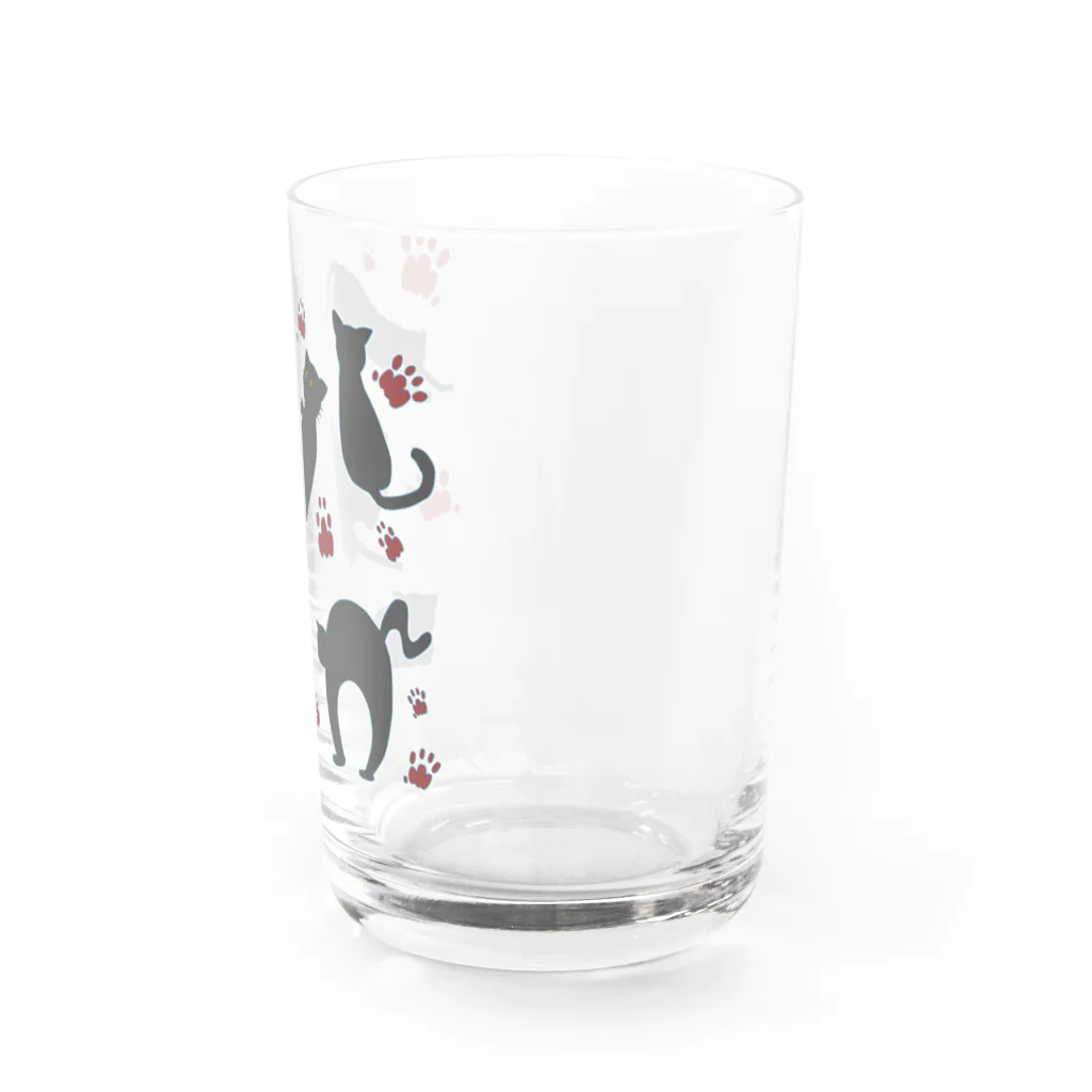 Drecome_Designのシンプルキャット 黒 Water Glass :right