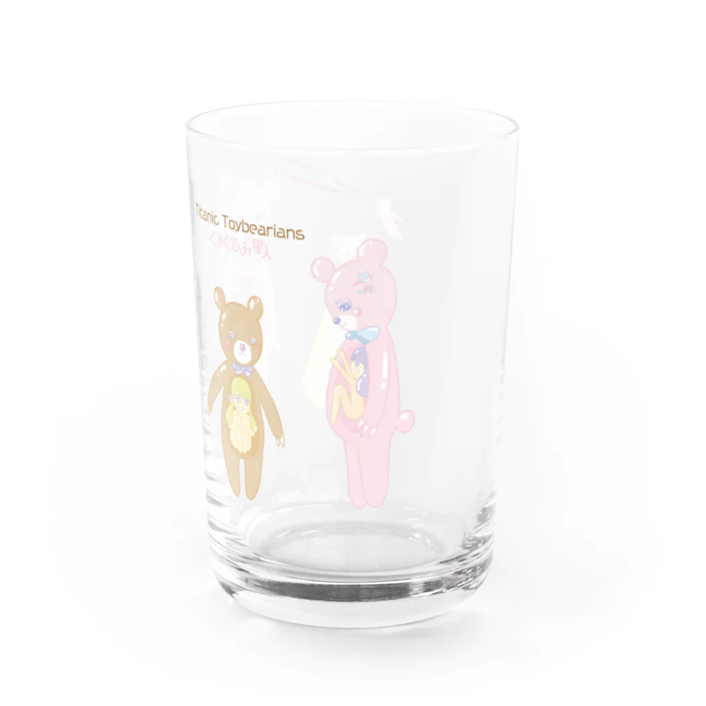 coronaaatのくまぐるみ星人 Water Glass :right