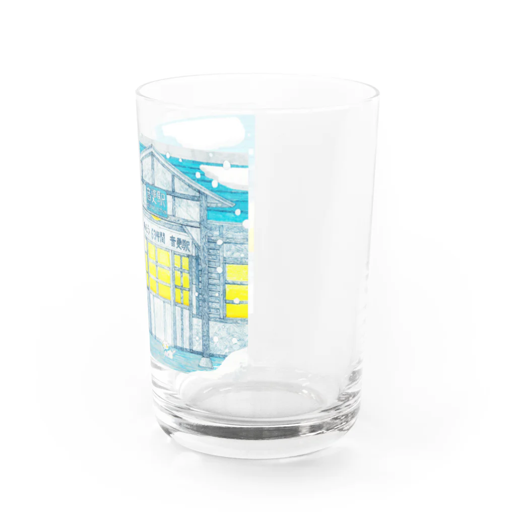 始発ちゃんの忘れ雪 Water Glass :right