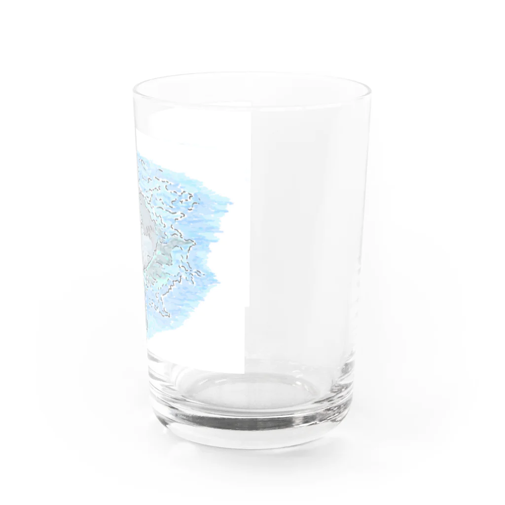 niwatsukinoの癒し、かわゆすのイルカちゃん。 Water Glass :right