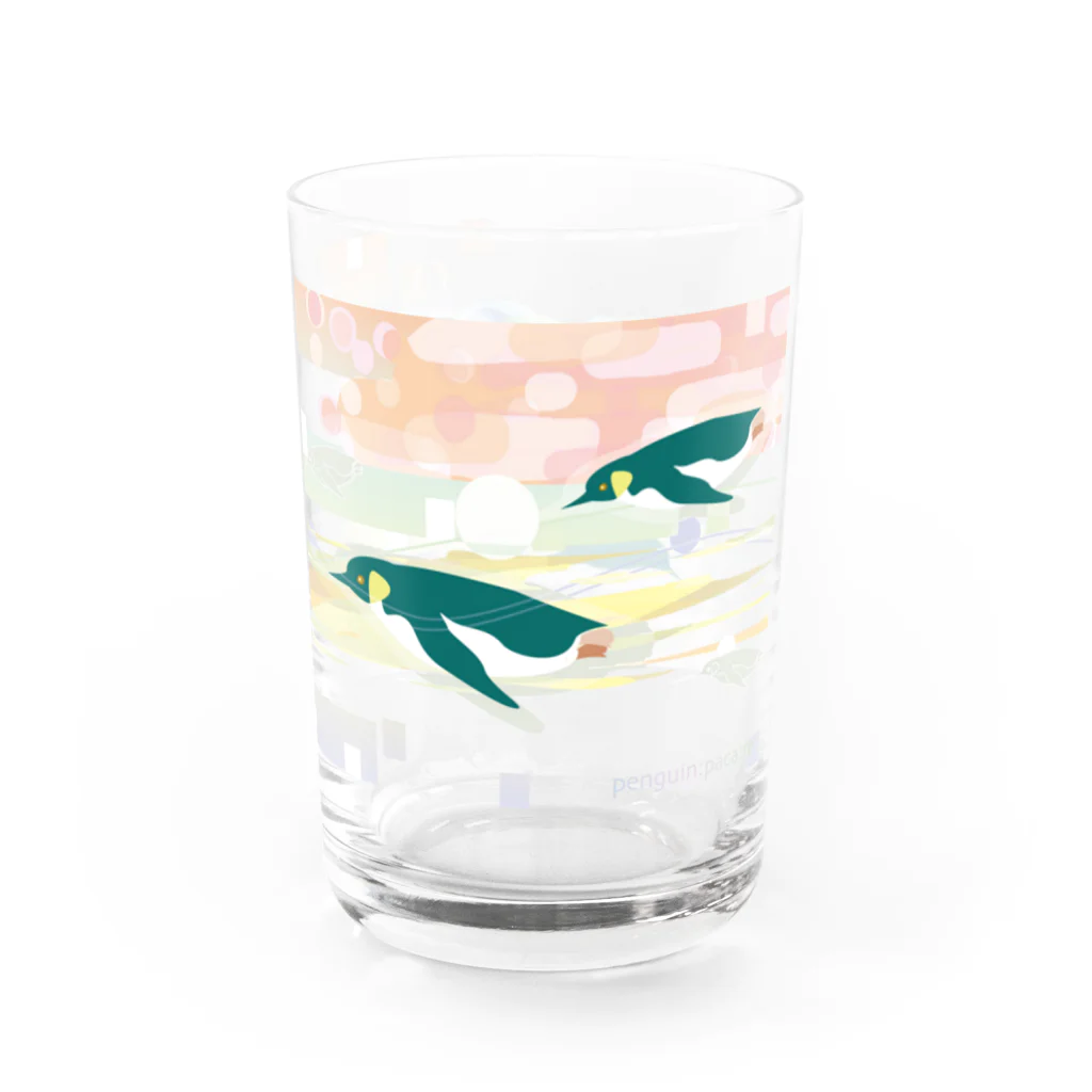 ペンギンパカリの四季（ペンギン遊泳） Water Glass :right