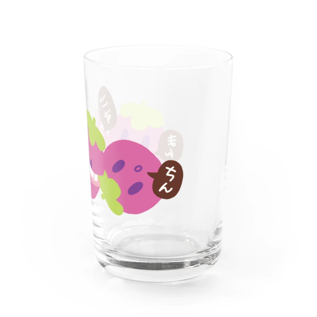 manulifeのかわいいマンゴスチン三人衆 Water Glass :right