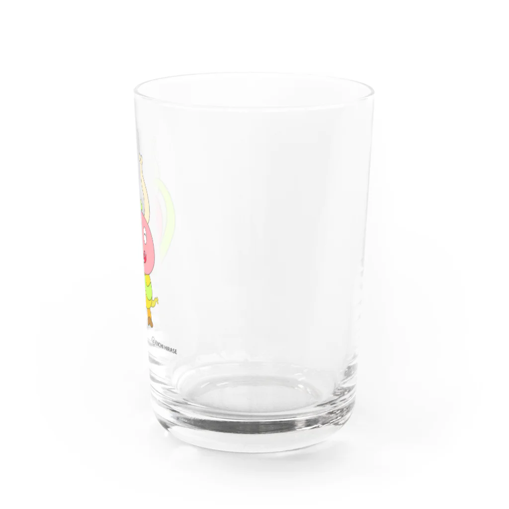 ヒラエイの笑顔の珍獣ハーピーくん Water Glass :right