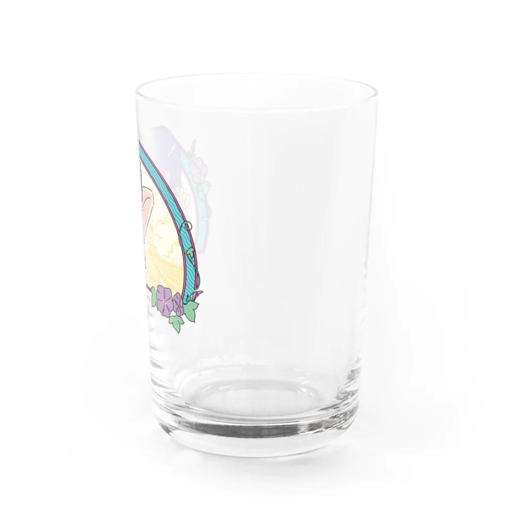 アロサウルスのアサガオ Water Glass :right