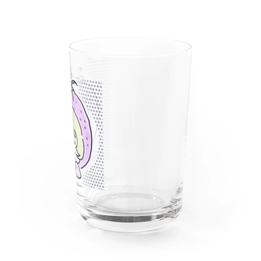 🇯🇵Ichigoichie 苺いち絵のコラボ商品　苺いち絵的マミちゃんイチゴgirl Water Glass :right