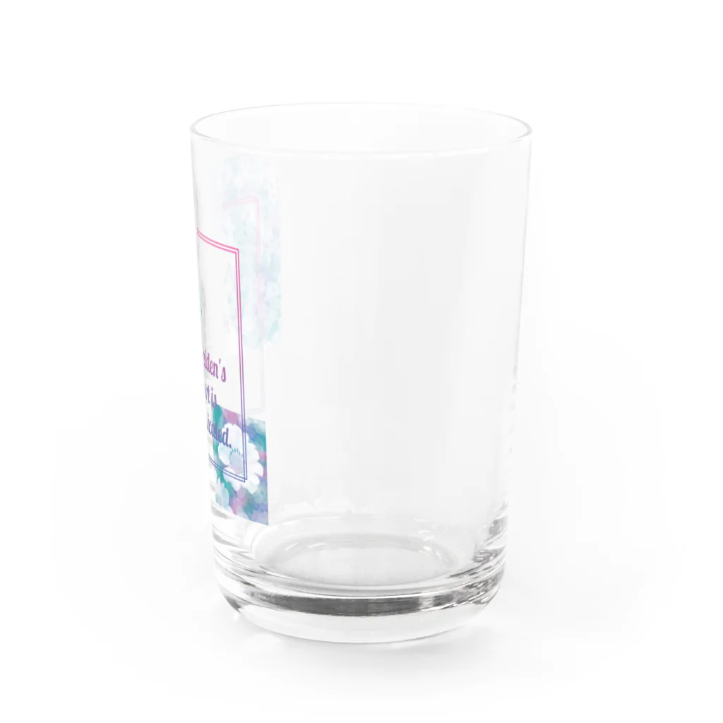 オリジナルデザイン＠サトモッティのパステル２「A maiden's heart is complicated.」 Water Glass :right