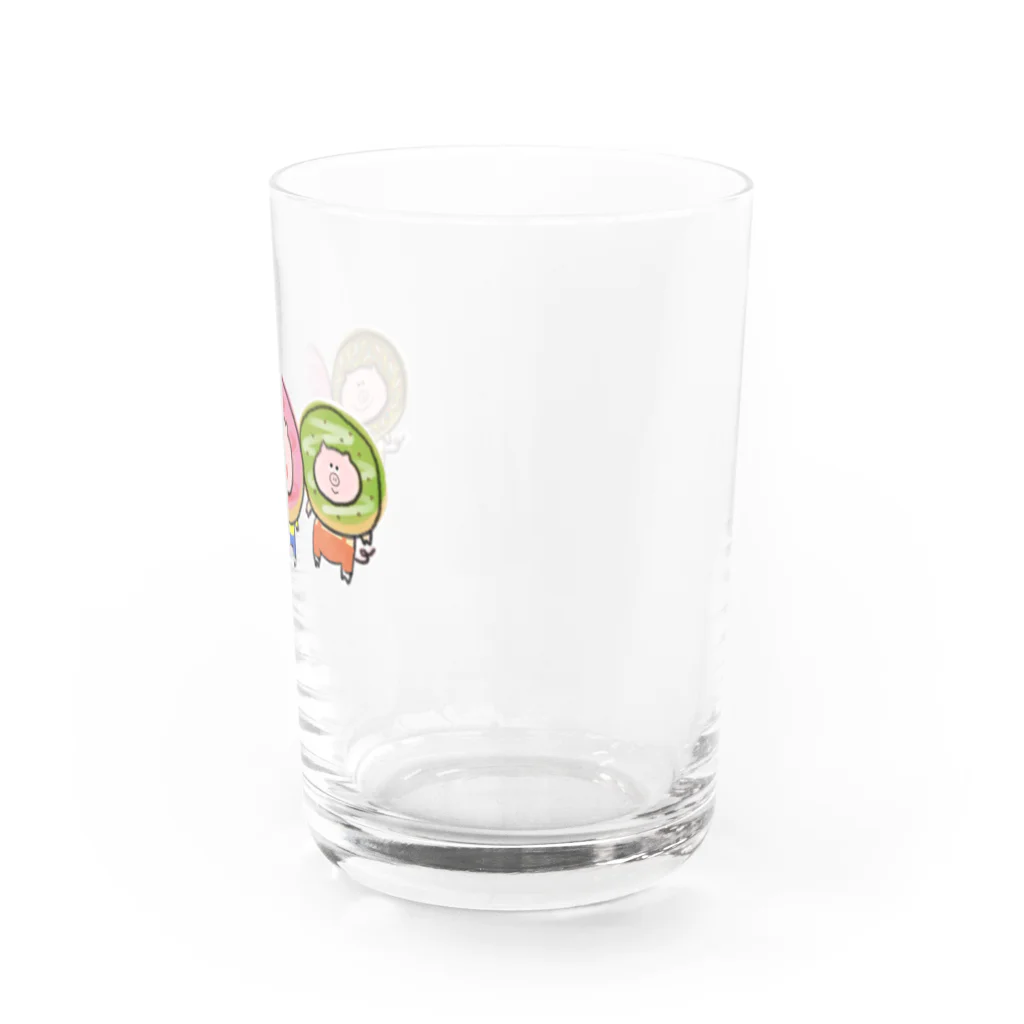 ココロ企画のこぶたとドーナツ Water Glass :right