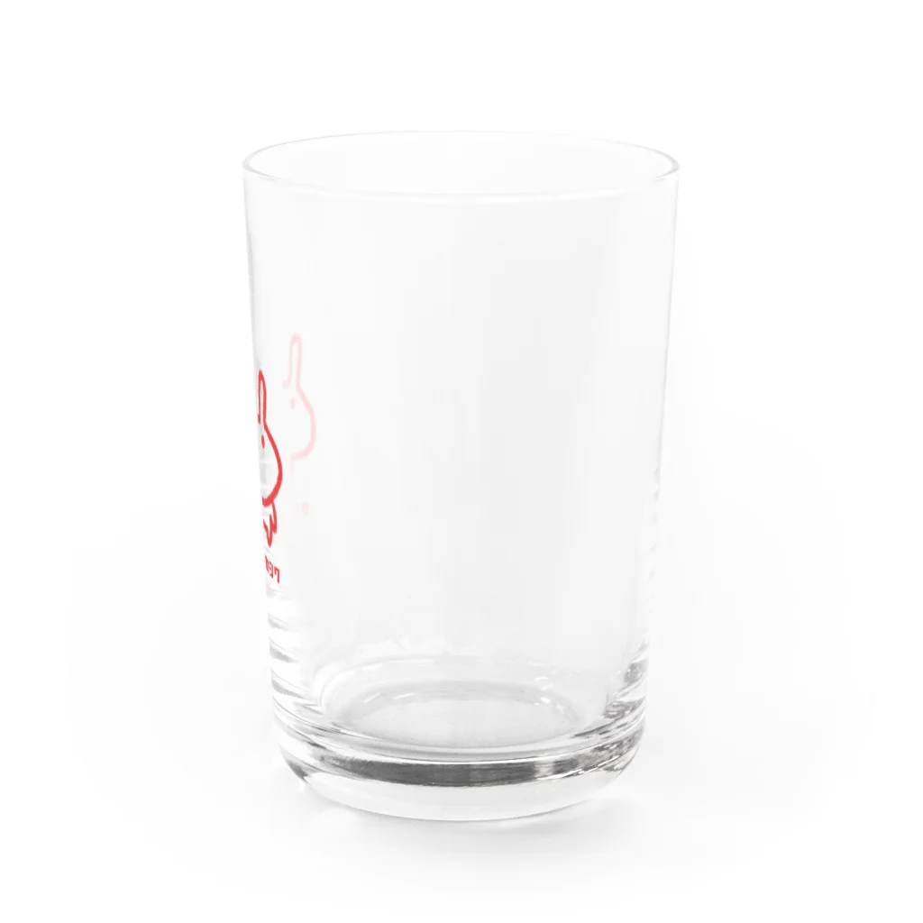 オモシロオカシクのうさろけ Water Glass :right