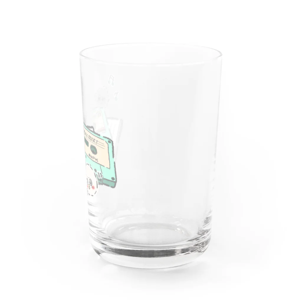 わたぽこり【公式】のカセットテープとわたぽこり Water Glass :right