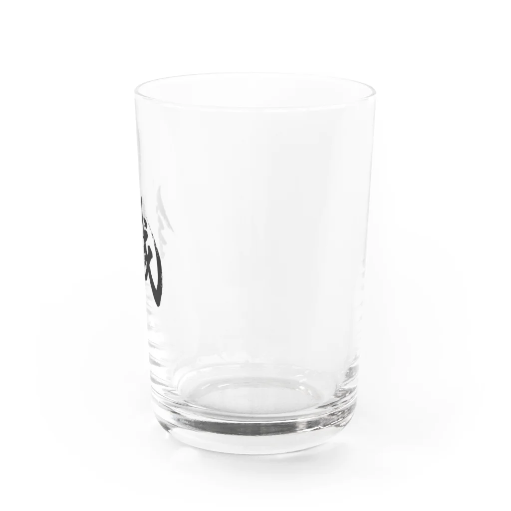 和装物療鍼灸師種市の鍼（黒字ワンポイント） Water Glass :right