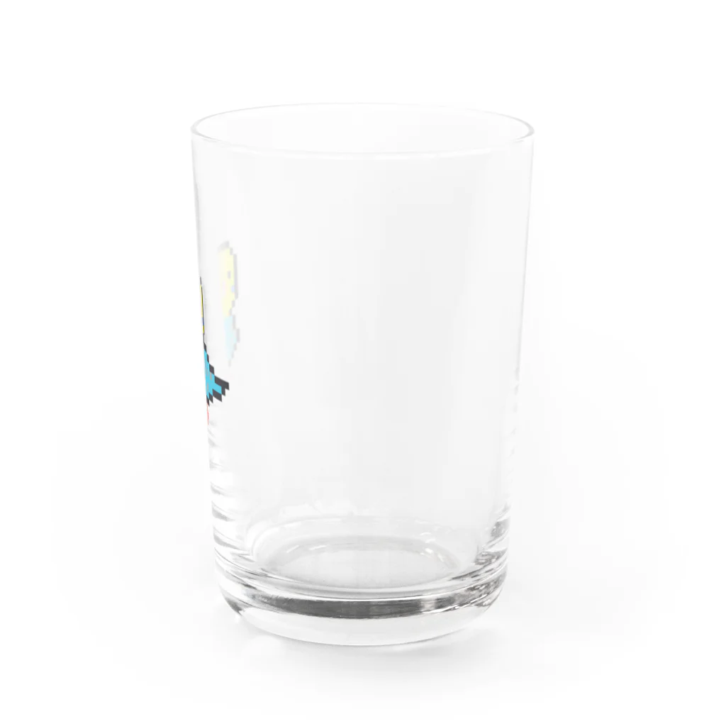 FROG FISH SHOPのことりのチロちゃん〜ドット絵〜 Water Glass :right