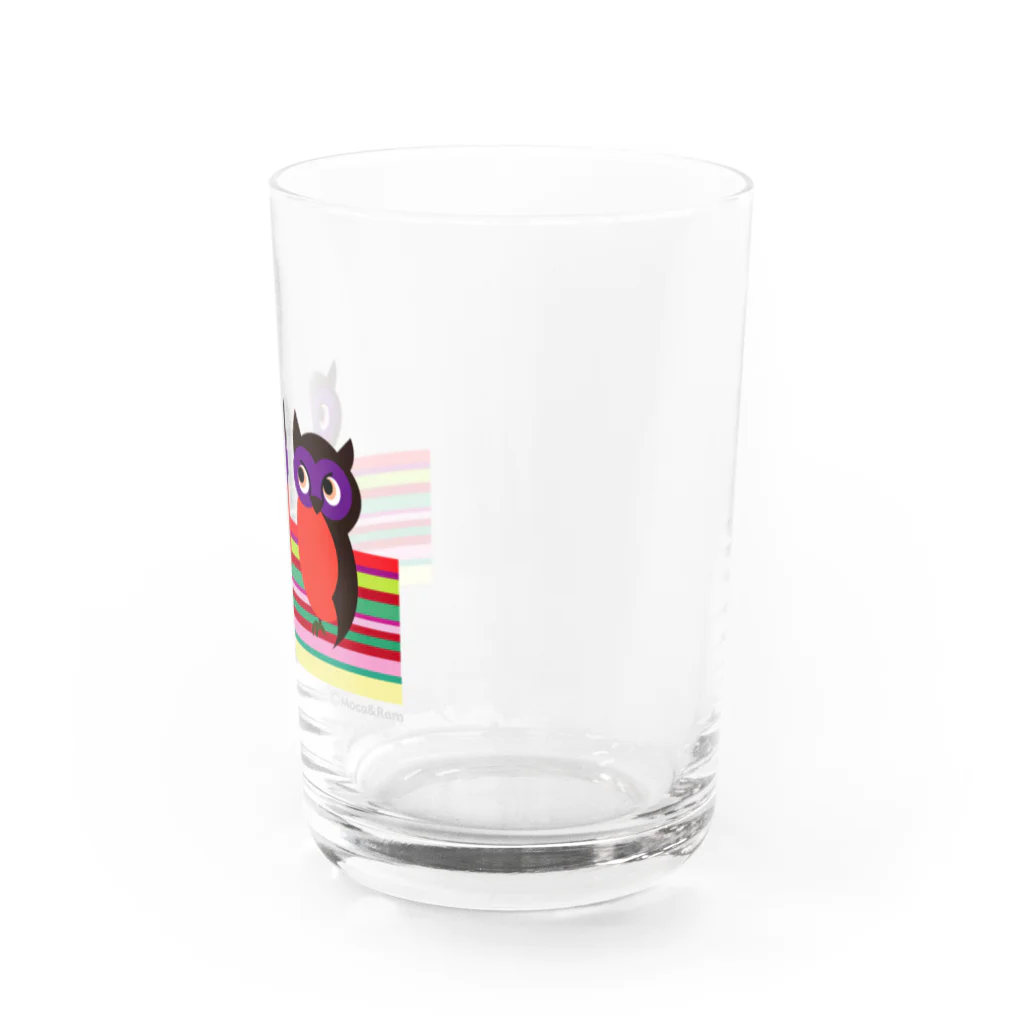 Illustrator Moca&Ram shopの福朗/ふくろう🦉 Water Glass :right