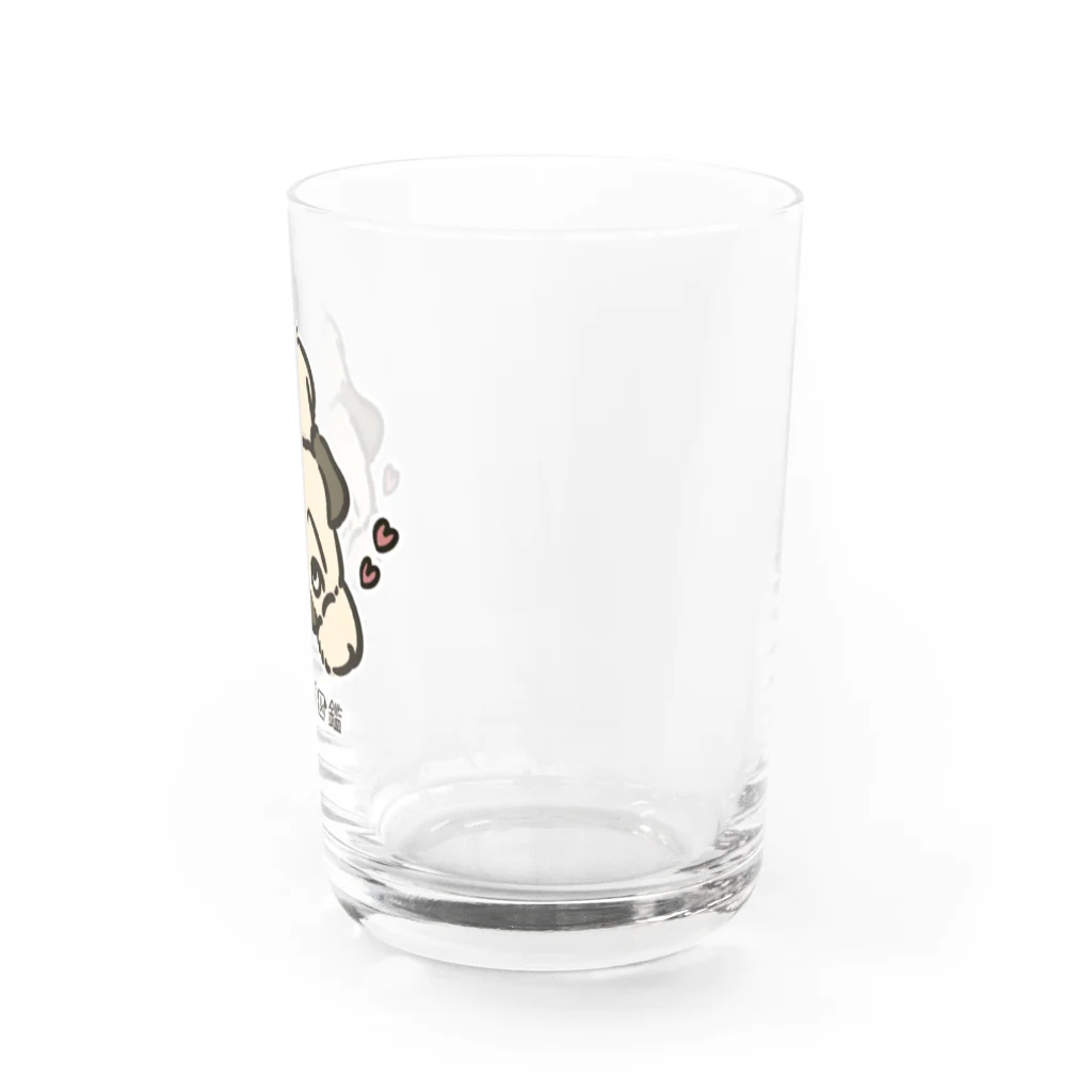 いぬころ｜変な犬図鑑のNo.168 アザトイーヌ[1] 変な犬図鑑 Water Glass :right