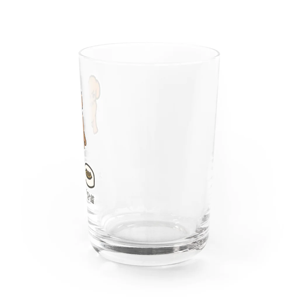 いぬころ｜変な犬図鑑のNo.185 カリカリノコシーヌ[2] 変な犬図鑑 Water Glass :right