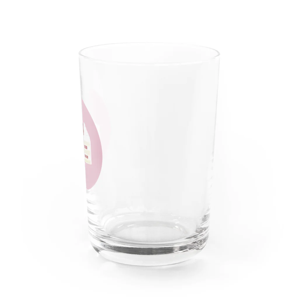 青のショートケーキ Water Glass :right