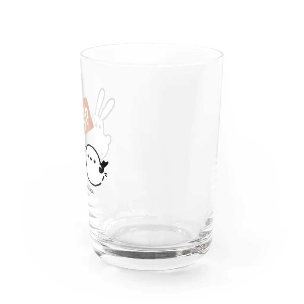 rina_suzuriの【お正月グッズ】もふもふシマエナガとウサギ　コップ Water Glass :right