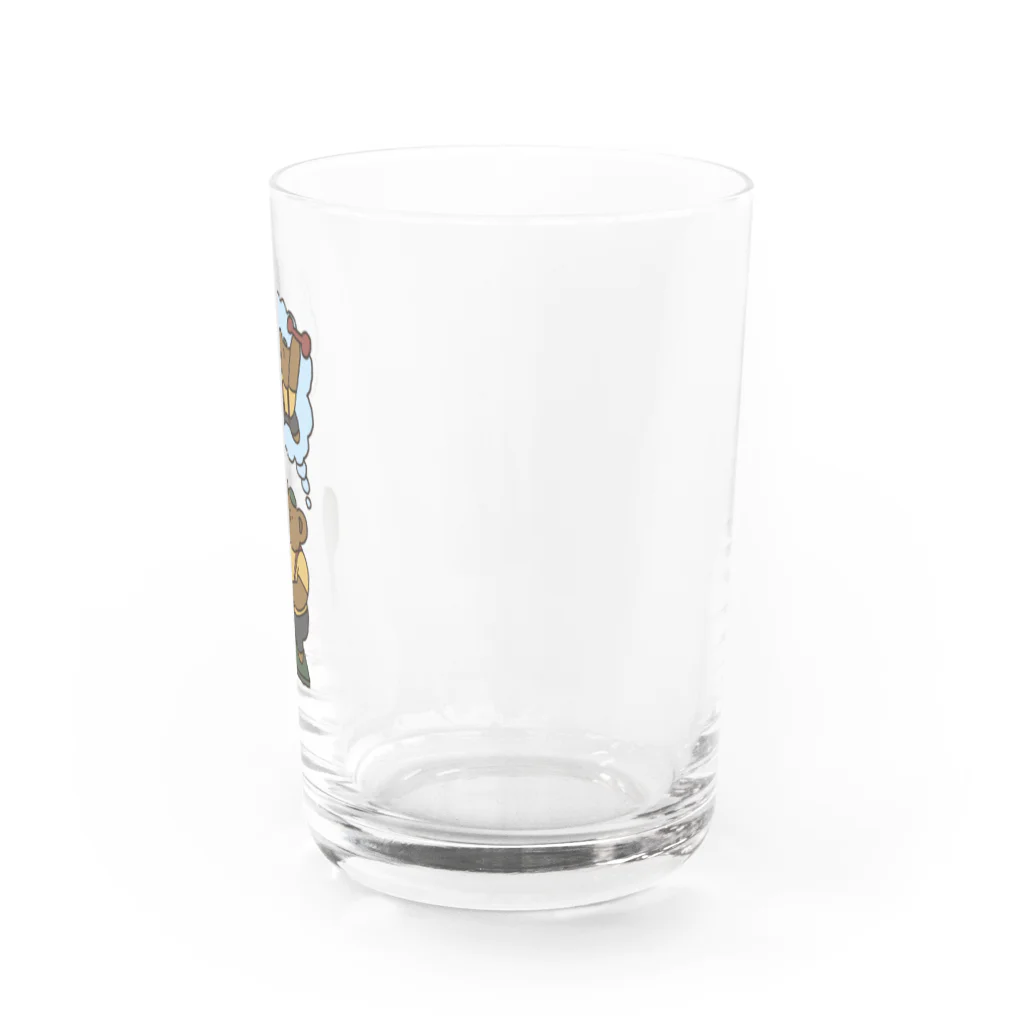 mikitoartの体重を気にする熊 Water Glass :right