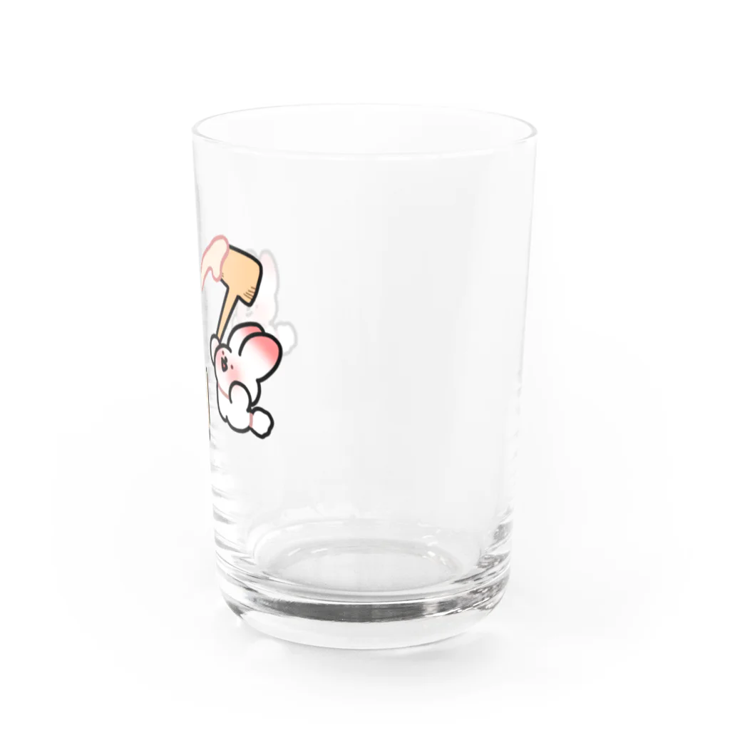 わくわくランドのおもちつきうさぎ Water Glass :right