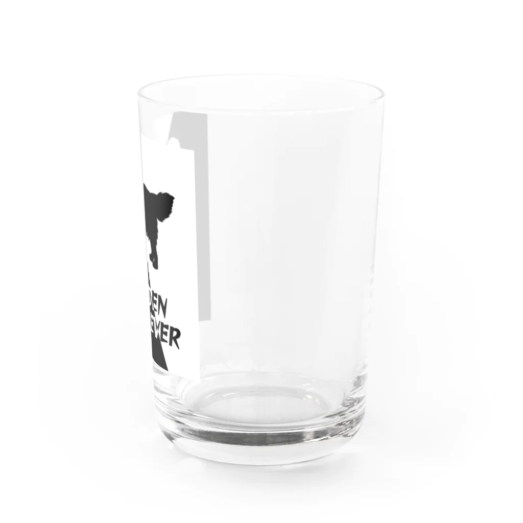 onehappinessのゴールデンレトリバー　ハーフ＆ハーフ Water Glass :right