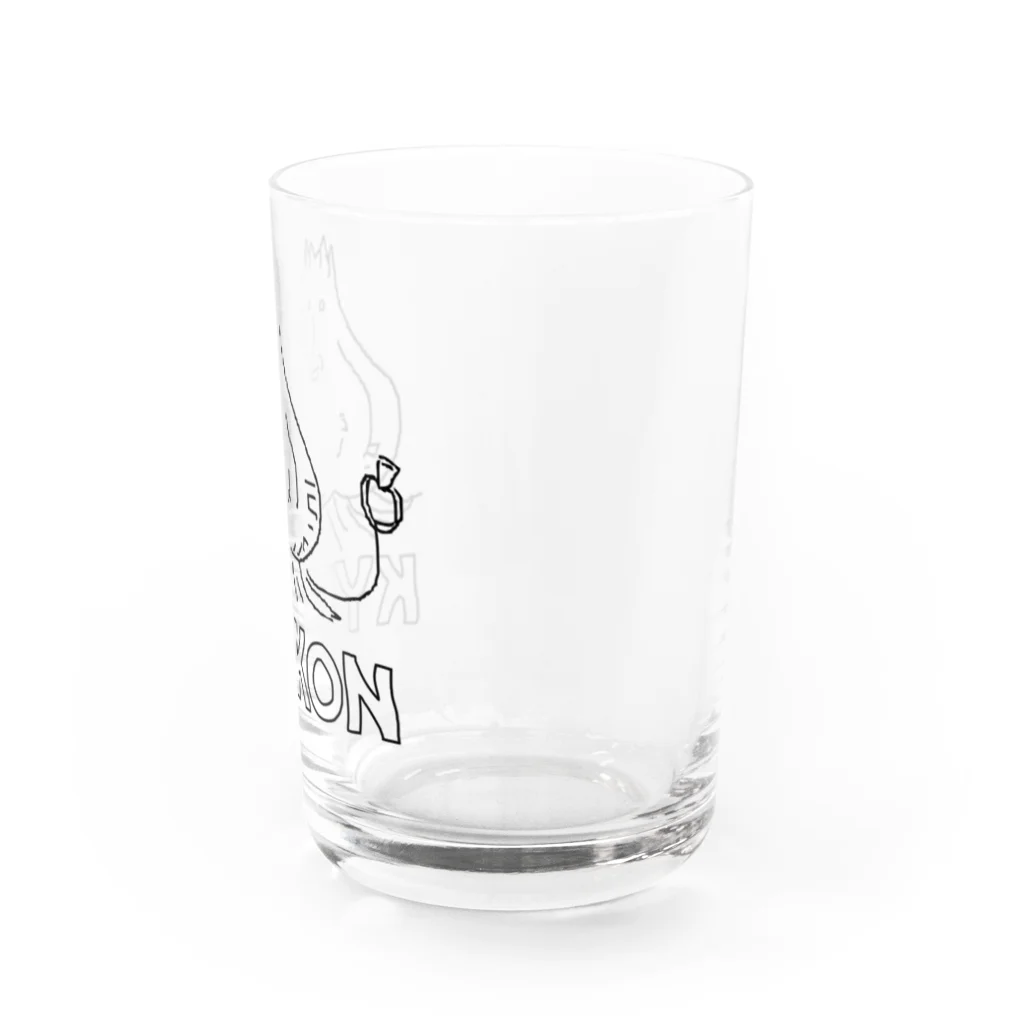 トシゾーのSUZURIのとこのキュウコン（下文字） Water Glass :right