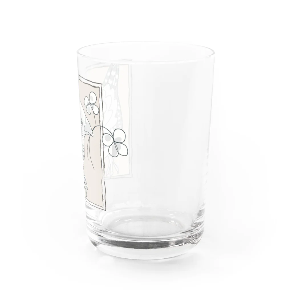 月見里のしあわせキンカチョウ Water Glass :right