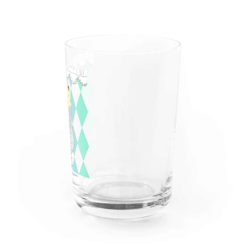 ANIMAL  GOHANのなんでもくりーむそにゃ　緑 Water Glass :right