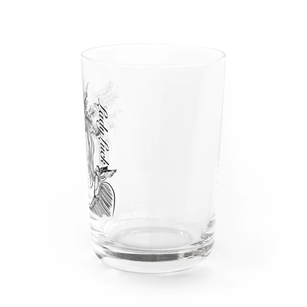 コーヒーロールのLady Luck-1 Water Glass :right