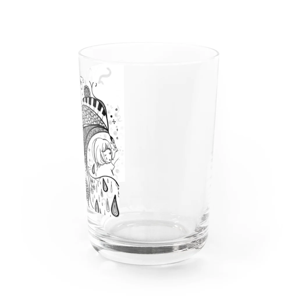 arisa_saryu369の泣きながら今日も戦う Water Glass :right