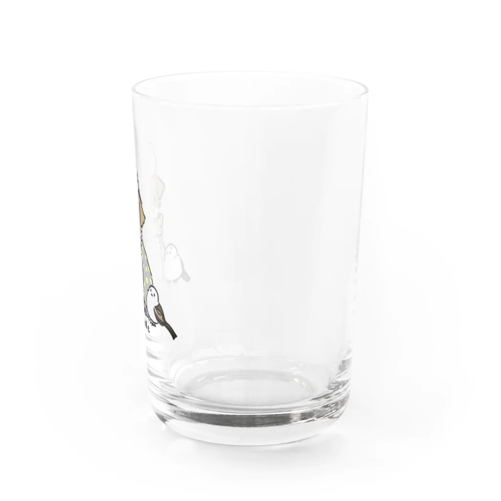 ミシェショップのミシェルとシマエナガ Water Glass :right