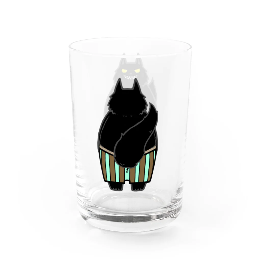 そのへんの黒猫の黒猫前後 Water Glass :right