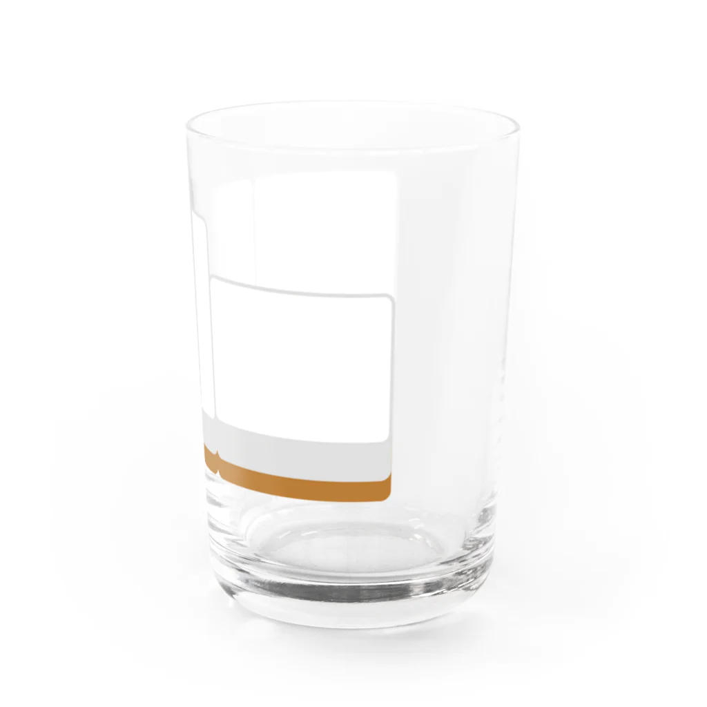 キッズモード某の右から白ポン ( 麻雀グッズ ) Water Glass :right