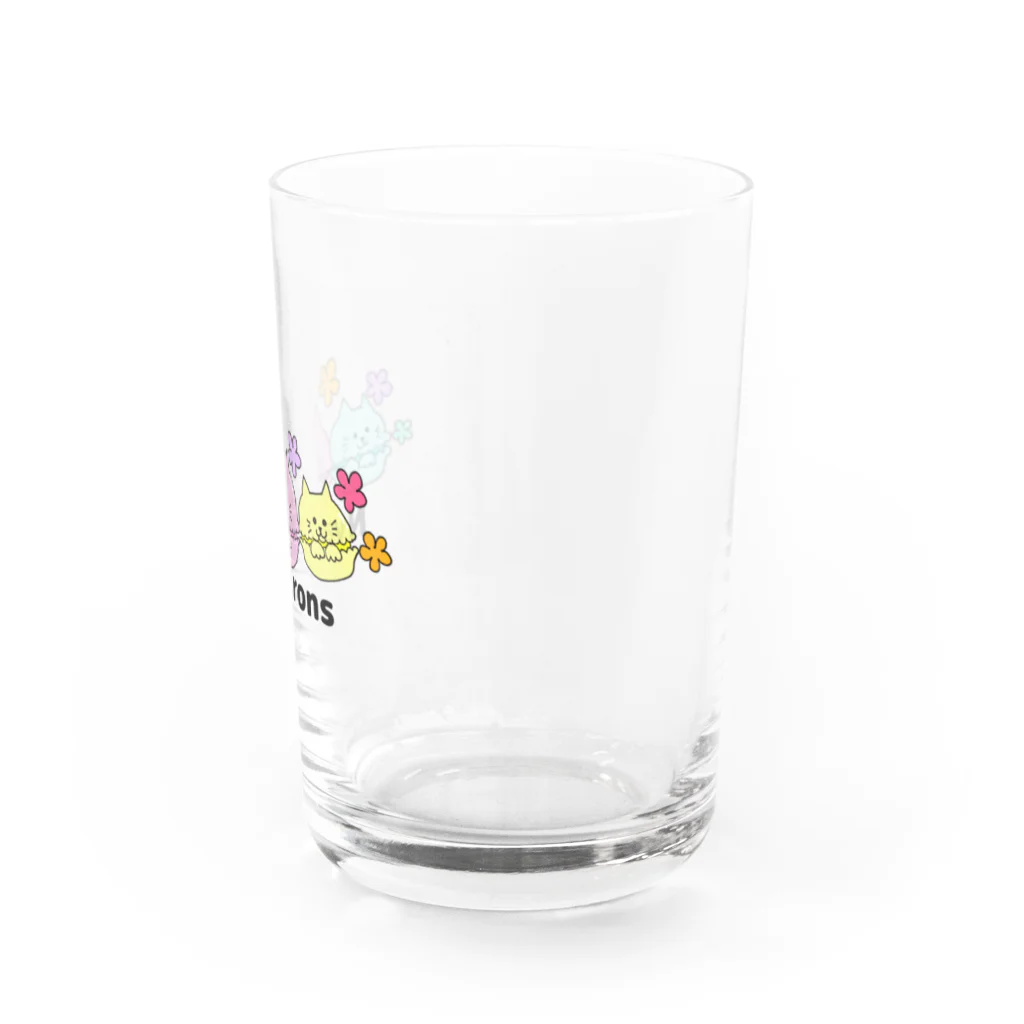 猫のこふくのWe are Nyacarons! Water Glass :right