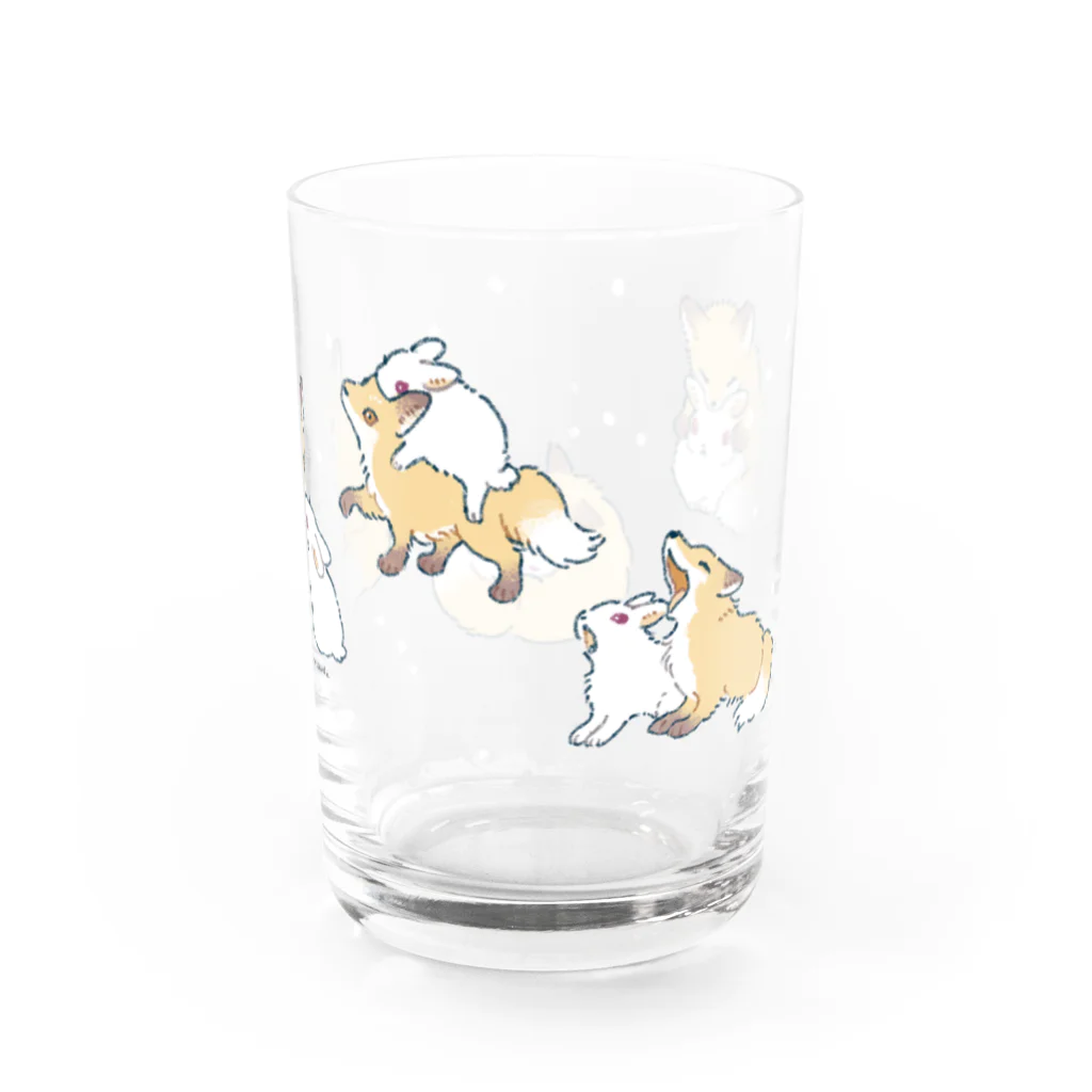 星を紡ぐ舟のこぎつねうさぎ Water Glass :right